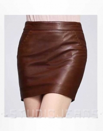 Basic Leather Skirt - # 153