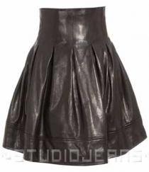 Petal Leather Skirt - # 124