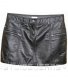 Leather Mini Skirt with Pockets